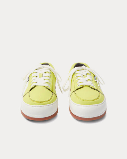 Sunnei Dreamy Neoprene Acid Yellow Low Top Sneakers - 3