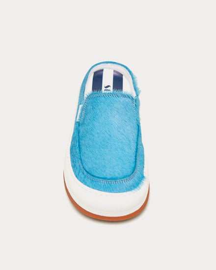 Sunnei Dreamy Ponyhair Azure Sabot Slip On Sneakers - 3