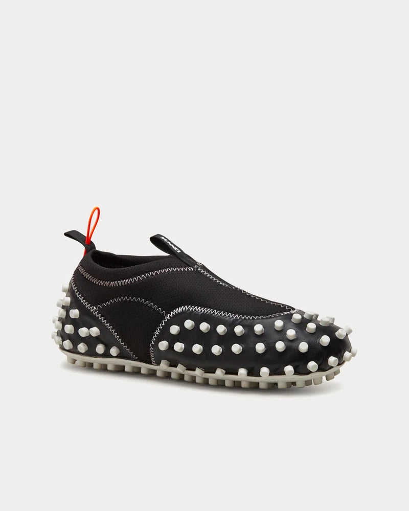 Sunnei 1000CHIODI Black & White Slip On Sneakers - 2