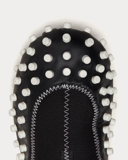 Sunnei 1000CHIODI Black & White Slip On Sneakers - 4