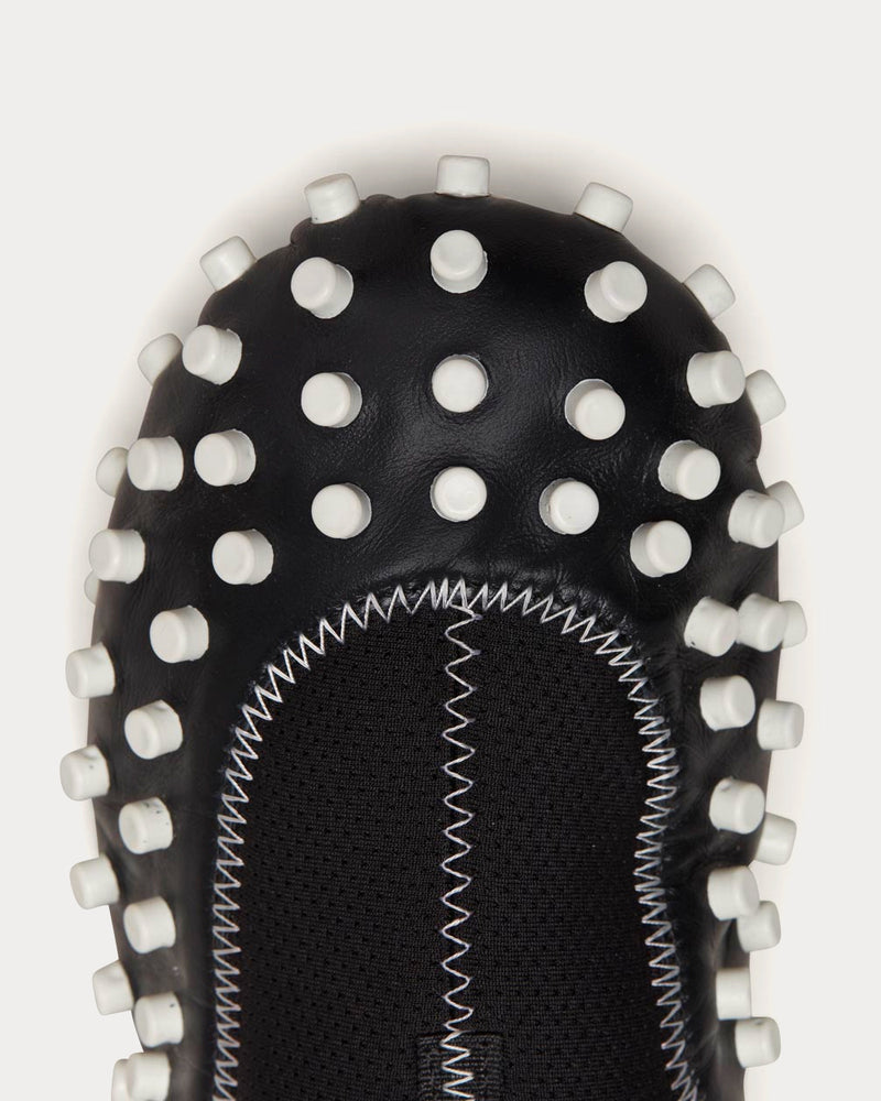 Sunnei 1000CHIODI Black & White Slip On Sneakers - 4