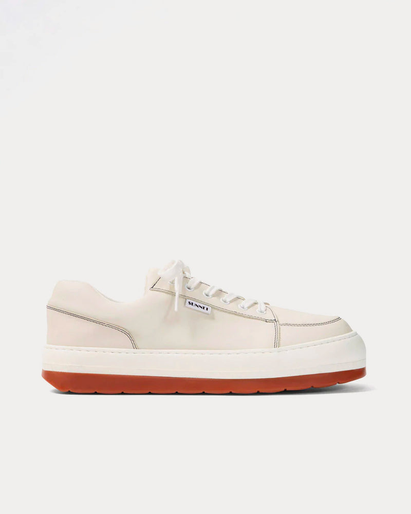 Sunnei Dreamy Leather White Low Top Sneakers - 1