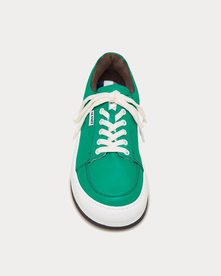 Sunnei Dreamy Leather Green Low Top Sneakers - 3