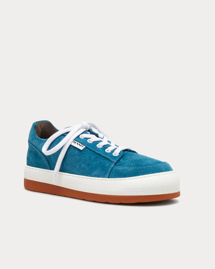 Sunnei Dreamy Suede Light Blue Low Top Sneakers - 2