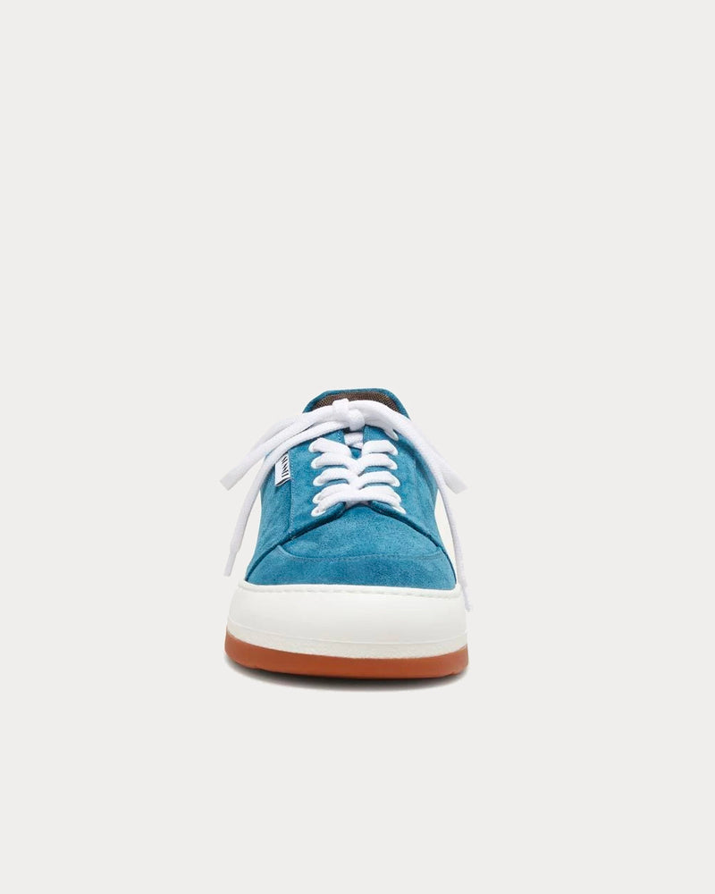 Sunnei Dreamy Suede Light Blue Low Top Sneakers - 3