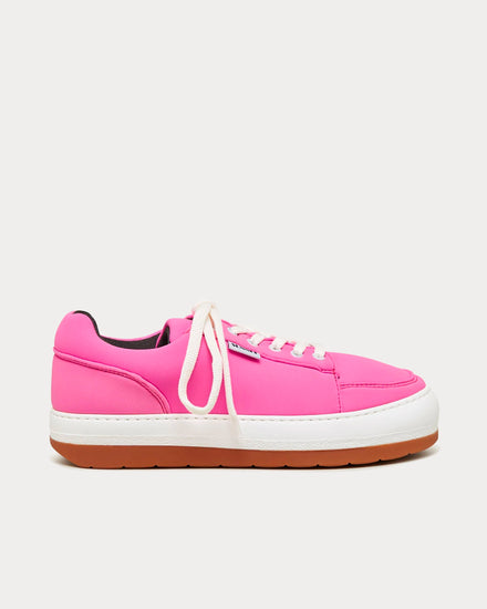 Sunnei Dreamy Pink Neoprene Low Top Sneakers - 1