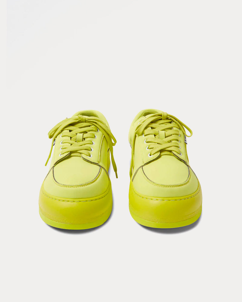 Sunnei Dreamy Neoprene Total Lime Low Top Sneakers - 3