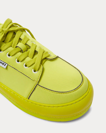 Sunnei Dreamy Neoprene Total Lime Low Top Sneakers - 5
