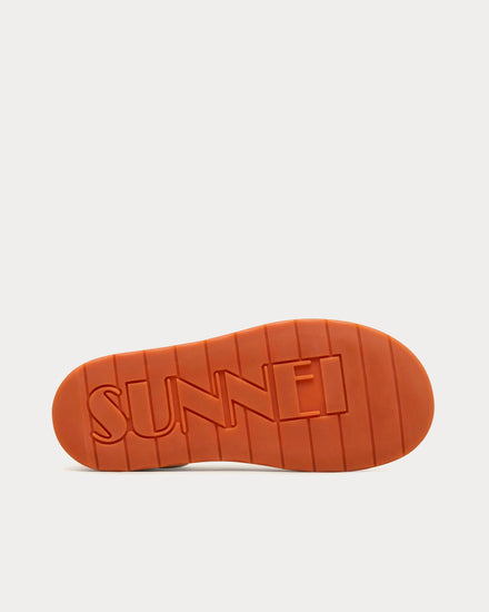 Sunnei Dreamy Leather Sabot White Slip On Sneakers - 4