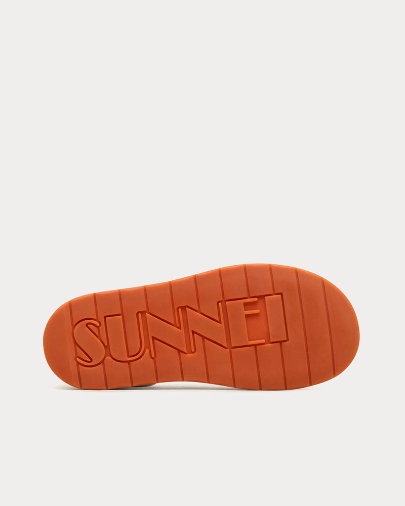Sunnei Dreamy Leather Sabot White Slip On Sneakers - 4