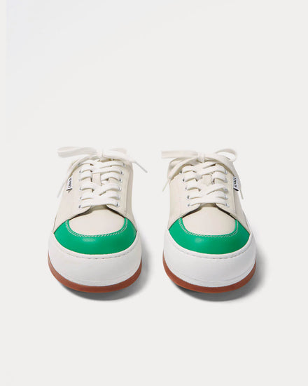 Sunnei Dreamy Sabot White / Emerald Green Low Top Sneakers - 3
