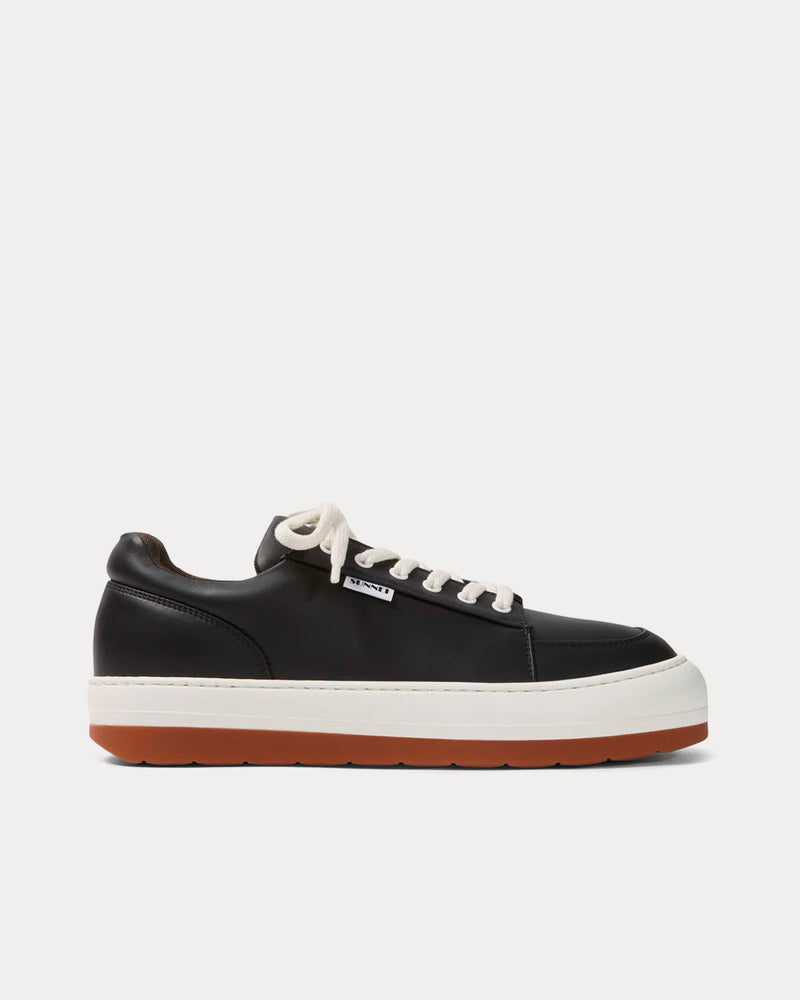 Sunnei Dreamy Leather Black Low Top Sneakers - 1