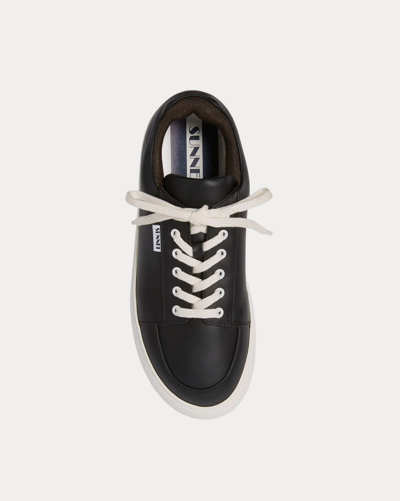Sunnei Dreamy Leather Black Low Top Sneakers - 2