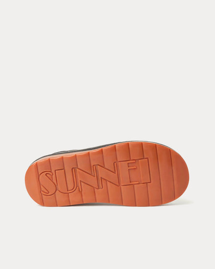Sunnei Dreamy Leather Black Slip On Sneakers - 3