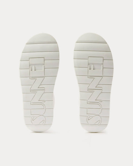Sunnei Dreamy Leather Total White Low Top Sneakers - 3