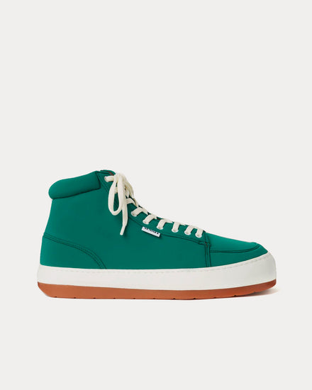 Sunnei Dreamy Neoprene Green High Top Sneakers - 1