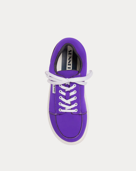 Sunnei Dreamy Neoprene Purple Low Top Sneakers - 2