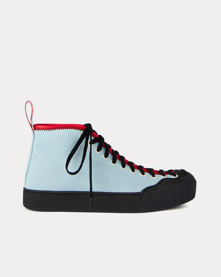Sunnei Isi Light Blue High Top Sneakers - 1