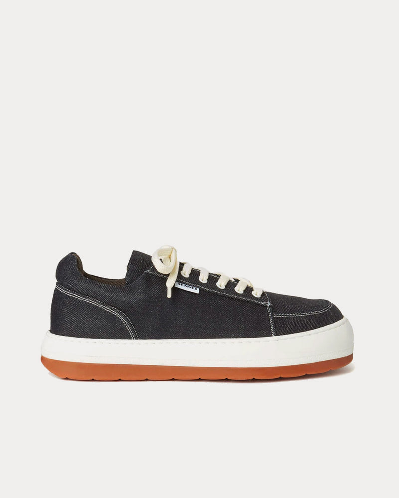 Sunnei Dreamy Denim Blue Low Top Sneakers - 1