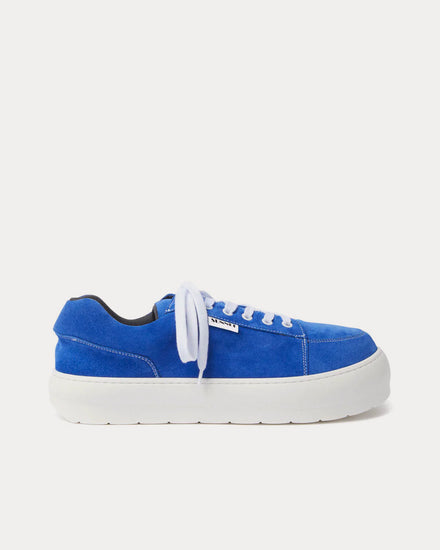 Sunnei Dreamy Suede Royal Blue Low Top Sneakers - 1