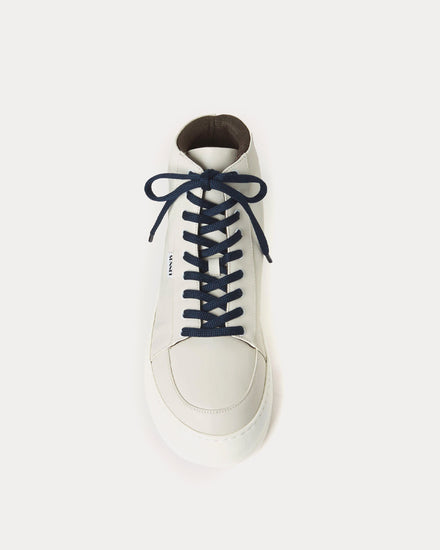 Sunnei Dreamy Leather White High Top Sneakers - 2