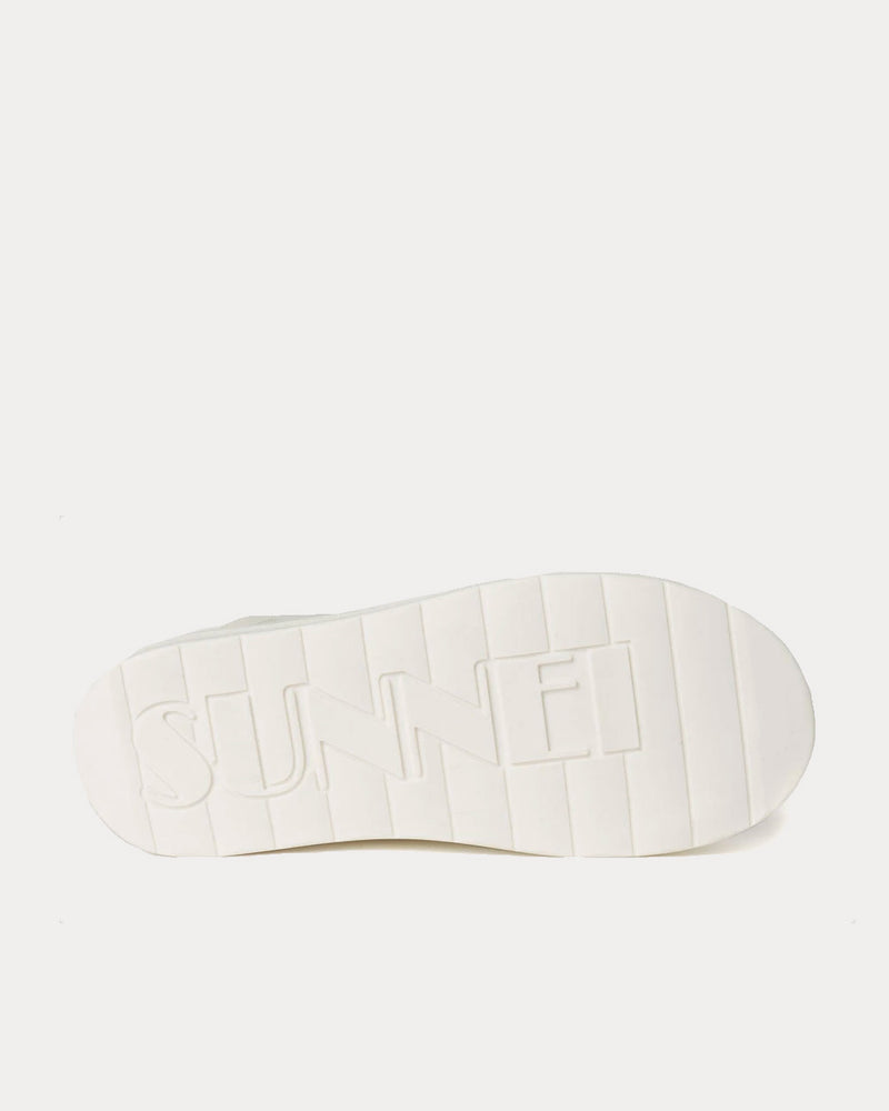 Sunnei Dreamy Leather White High Top Sneakers - 3