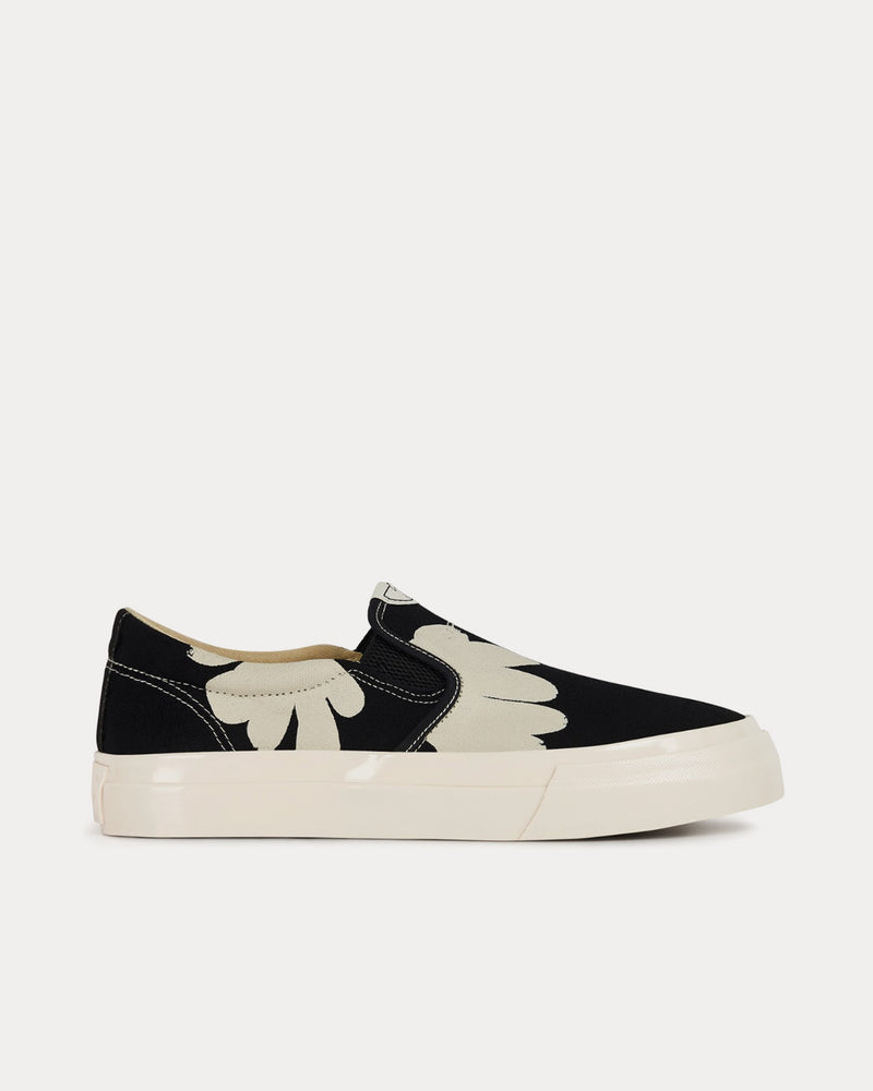 Stepney Workers Club Lister Shroom Hands Black / Ecru Slip On Sneakers - 1