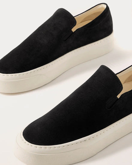 The Row Marie H Black Slip On Sneakers - 3