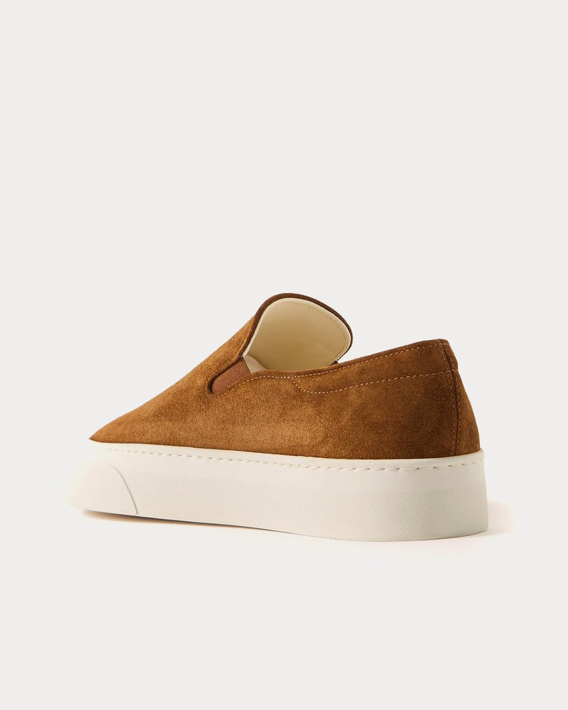 The Row Marie H Caramel Slip On Sneakers - 2