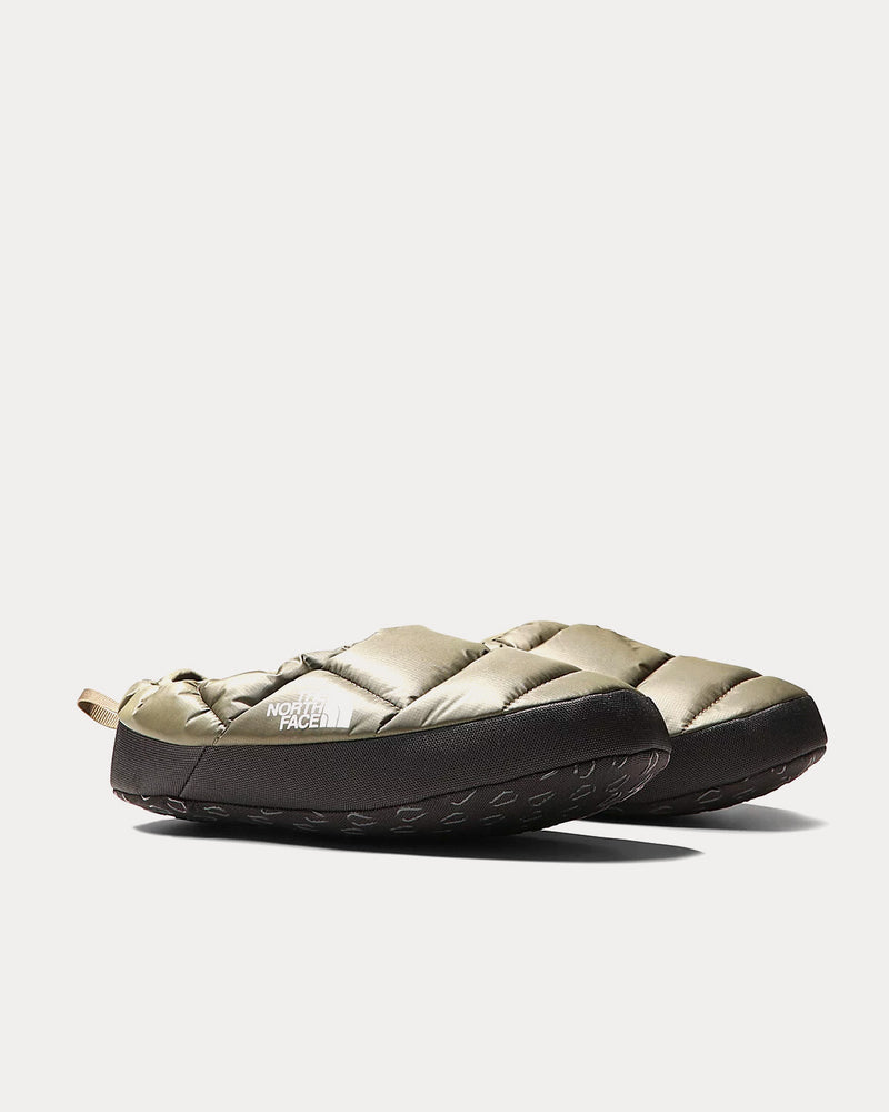 The North Face Nse Iii Tent Winter Mules New Taupe Green / Black Slip Ons - 3