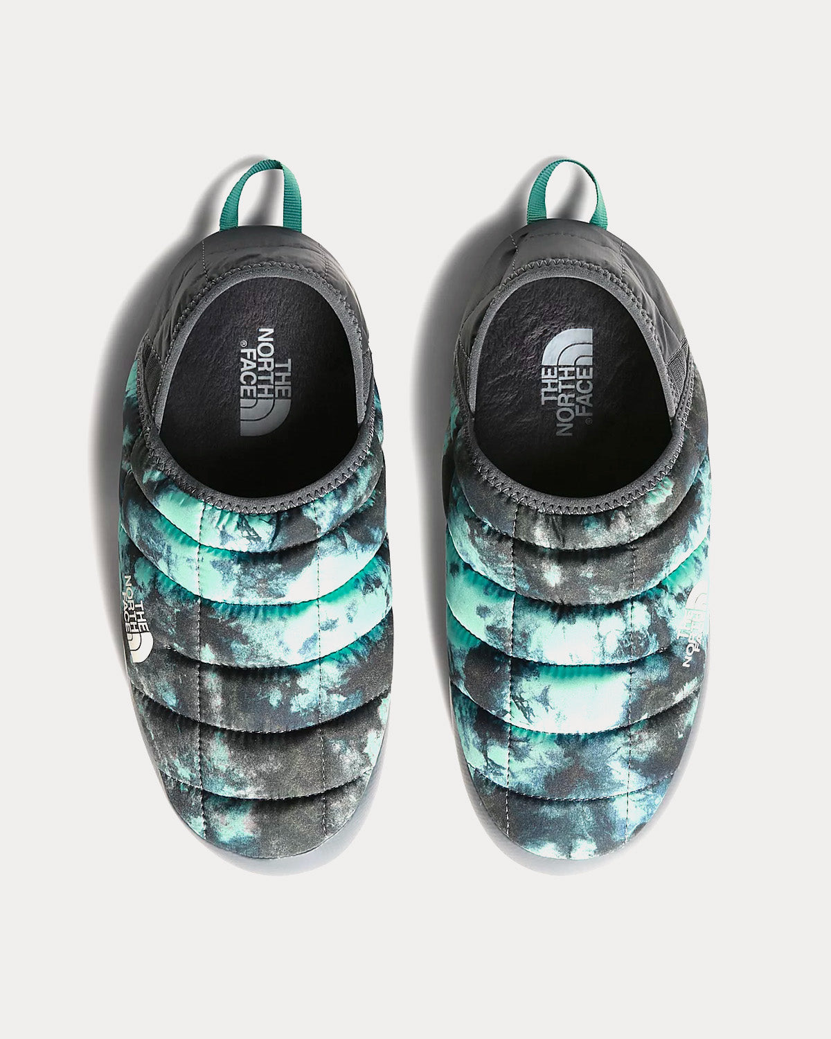 The North Face - ThermoBall V Traction Winter Mules Wasabi Ice Dye Print / Vanadis Grey Slip Ons