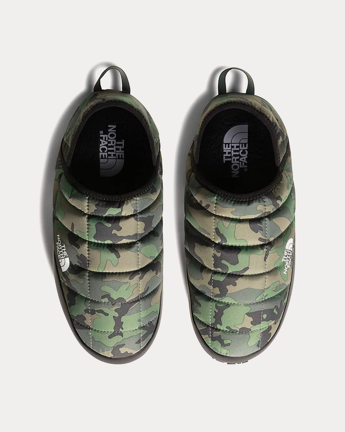 The North Face - ThermoBall V Traction Winter Mules Hyme Brushwood Camo Print / Thyme Slip Ons