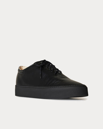 The Row Marie H Lace-Up Black Low Top Sneakers - 2