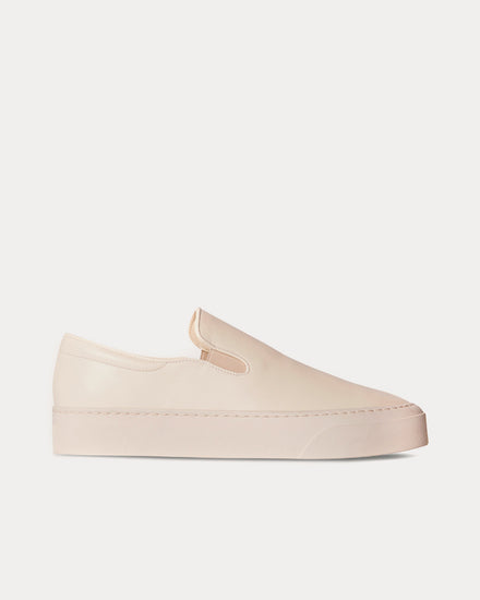 The Row Marie H Leather Milk Slip On Sneakers - 1