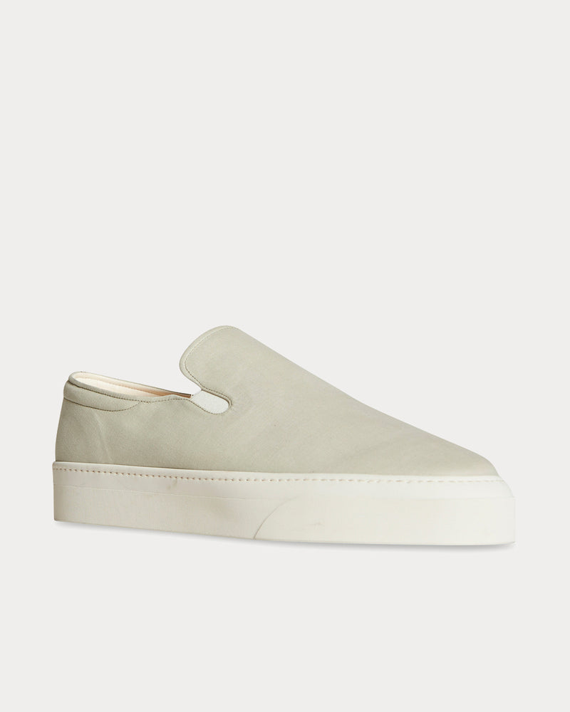 The Row Marie H Canvas Stone Slip On Sneakers - 2