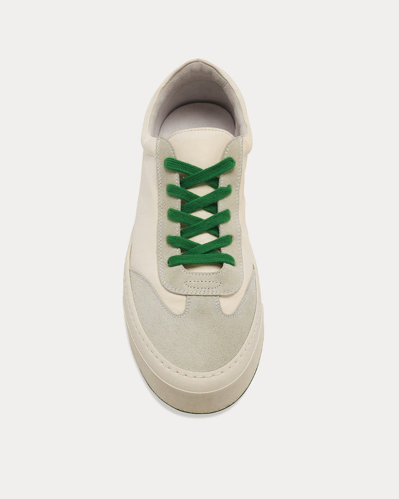 スニーカー The Row Marley suede-paneled leather sneakers The Row Marley Suede Paneled Leather Sneakers Milk White