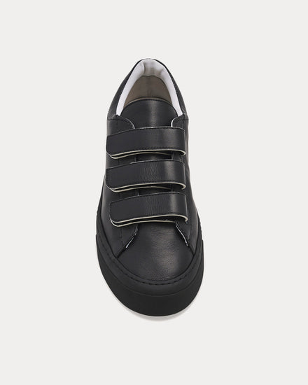 The Row Dean Strappy Suede Black Low Top Sneakers - 2