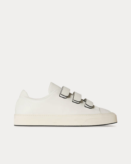 The Row Mary H Strappy Milk Low Top Sneakers - 1
