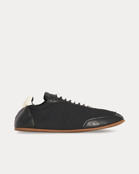 Owen City Sneaker in Leather & Mesh Brown / Black Low Top Sneakers