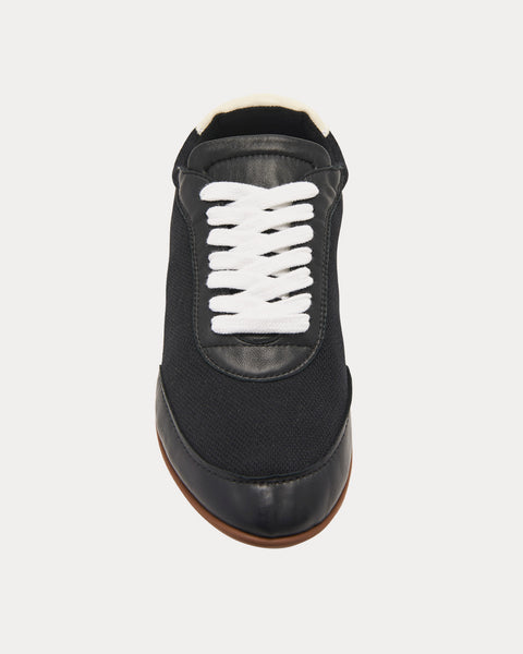 Owen City Sneaker in Leather & Mesh Brown / Black Low Top Sneakers
