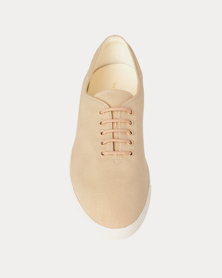 The Row Sam Cotton Natural / White Low Top Sneakers - 2