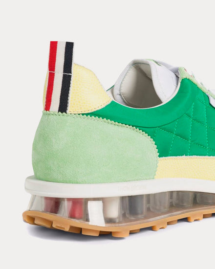 Thom Browne Tech Runner Quilted Green Low Top Sneakers - 2