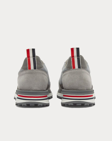 Thom Browne Tech Runner Light Grey Low Top Sneakers - 4