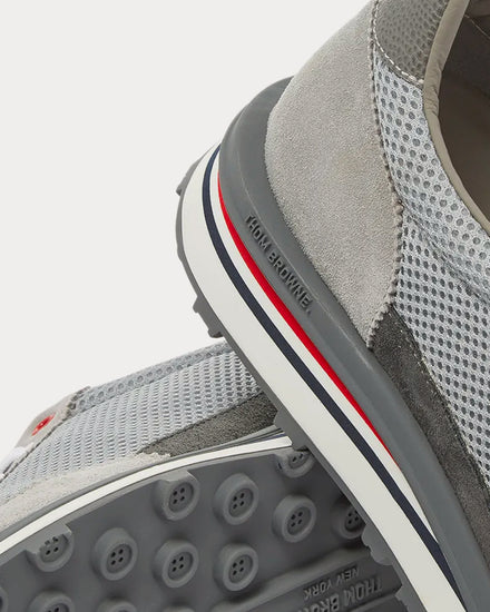 Thom Browne Tech Runner Light Grey Low Top Sneakers - 5