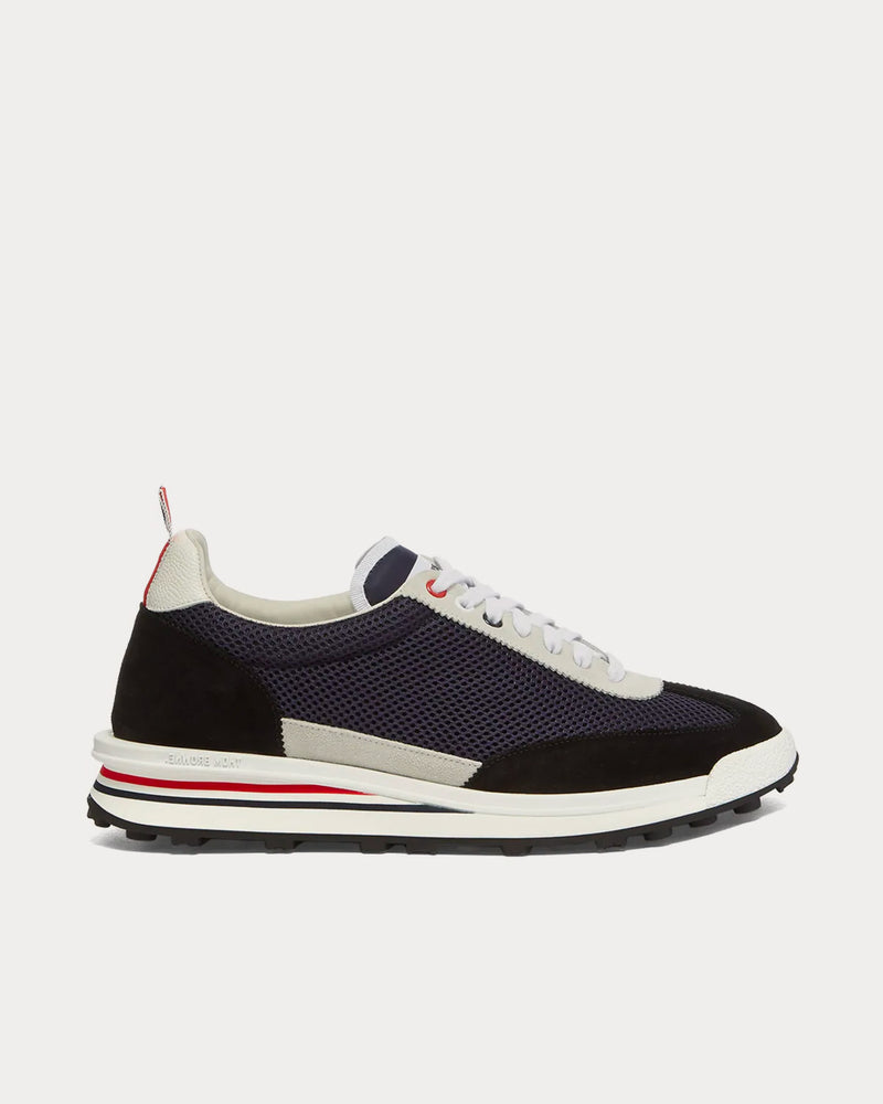 Thom Browne Tech Runner Navy Low Top Sneakers - 1