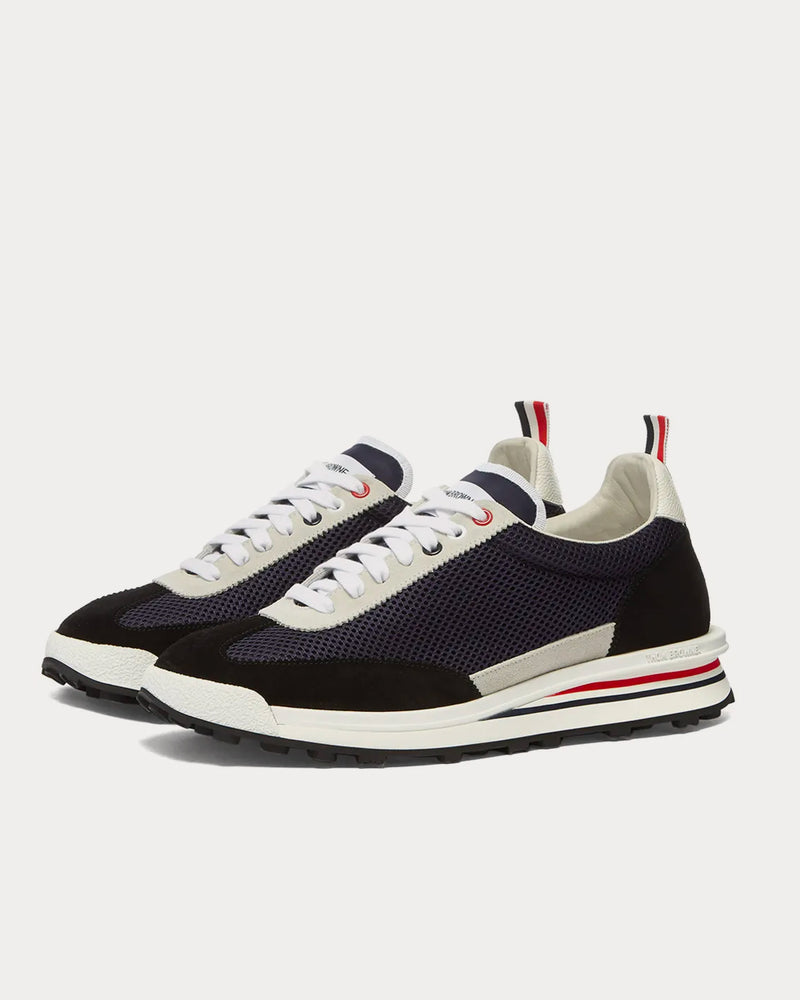 Thom Browne Tech Runner Navy Low Top Sneakers - 2
