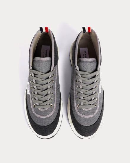 Thom Browne Rugby Lace-Up Medium Grey Mid Top Sneakers - 2