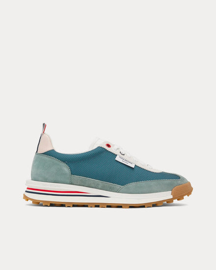 Thom Browne Tech Runner Mesh Blue Low Top Sneakers - 1