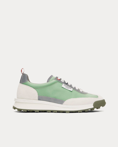 Tech Runner Reflective Nylon Green Low Top Sneakers