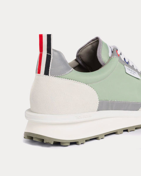 Tech Runner Reflective Nylon Green Low Top Sneakers